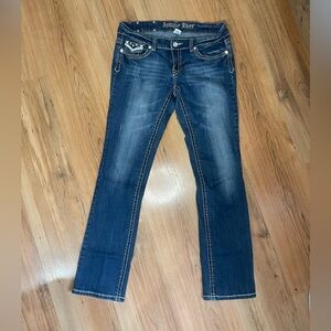 Antique Rivet Women's Dark Blue Boot Cut Jeans